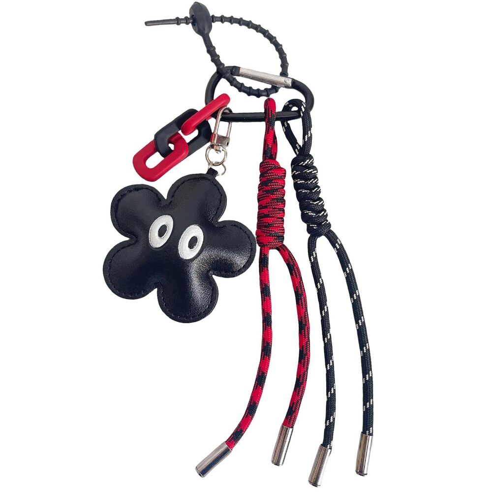 6021 Keychain , Bag Charm, Hand-Woven Nylon Rope Key Chain, Aesthetic